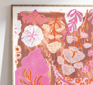 Pink Garden House Print Set