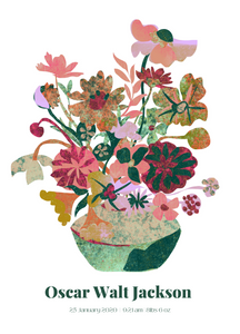 Personalised Floral Bouquet Print
