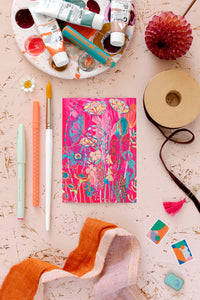 Pink Wildflowers Postcard Pack